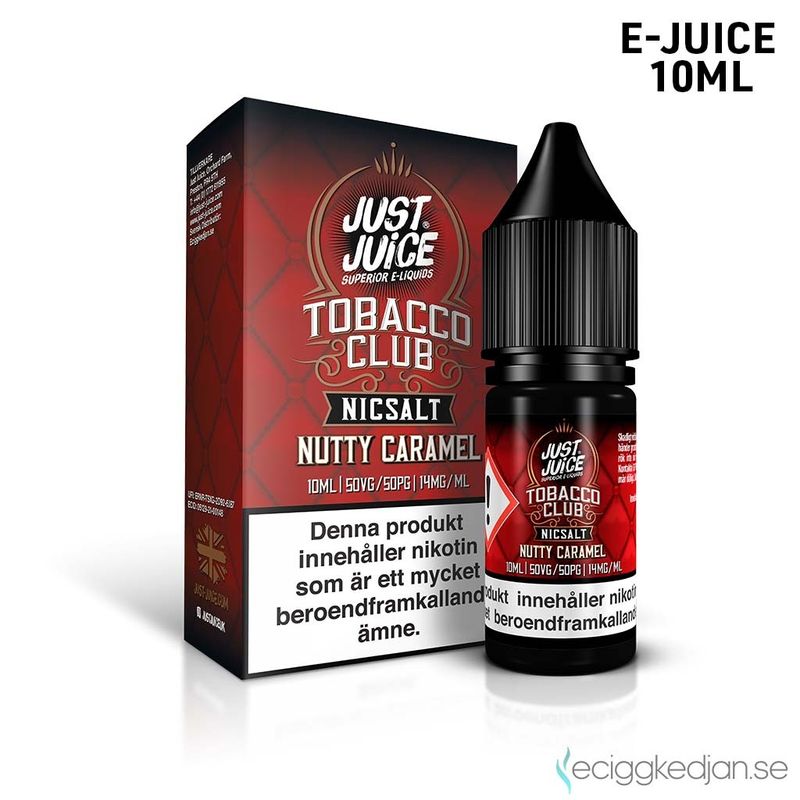 Just Juice Tobacco Club | Nutty Caramel | 10ml E-Juice