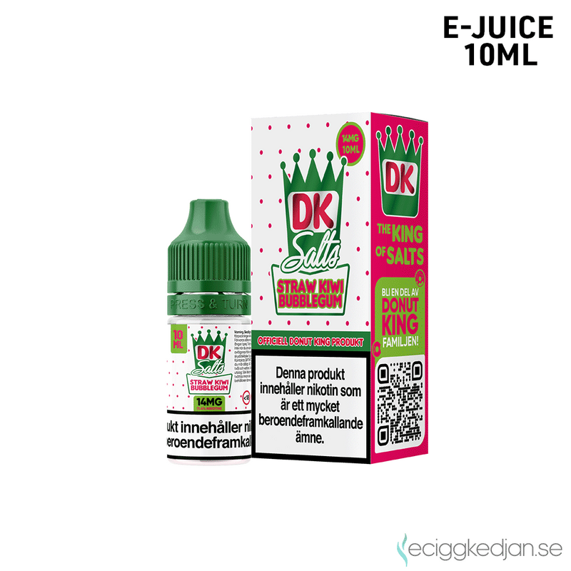 DK Salts | Straw Kiwi Bubblegum | 10ml E-Juice