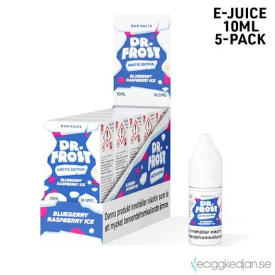 Dr Frost Arctic Edition Bar Salt | Blueberry Raspberry Ice | 10ml E-Juice | 14,5mg Saltnikotin | 5pack