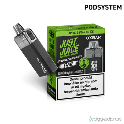 Just Juice Oxbar | Apple & Pear | 2ml 14mg | OBS!! Kort Datum