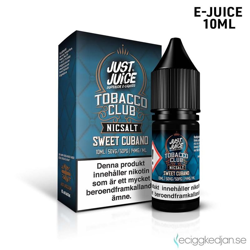 Just Juice Tobacco Club | Sweet Cubano | 10ml E-Juice