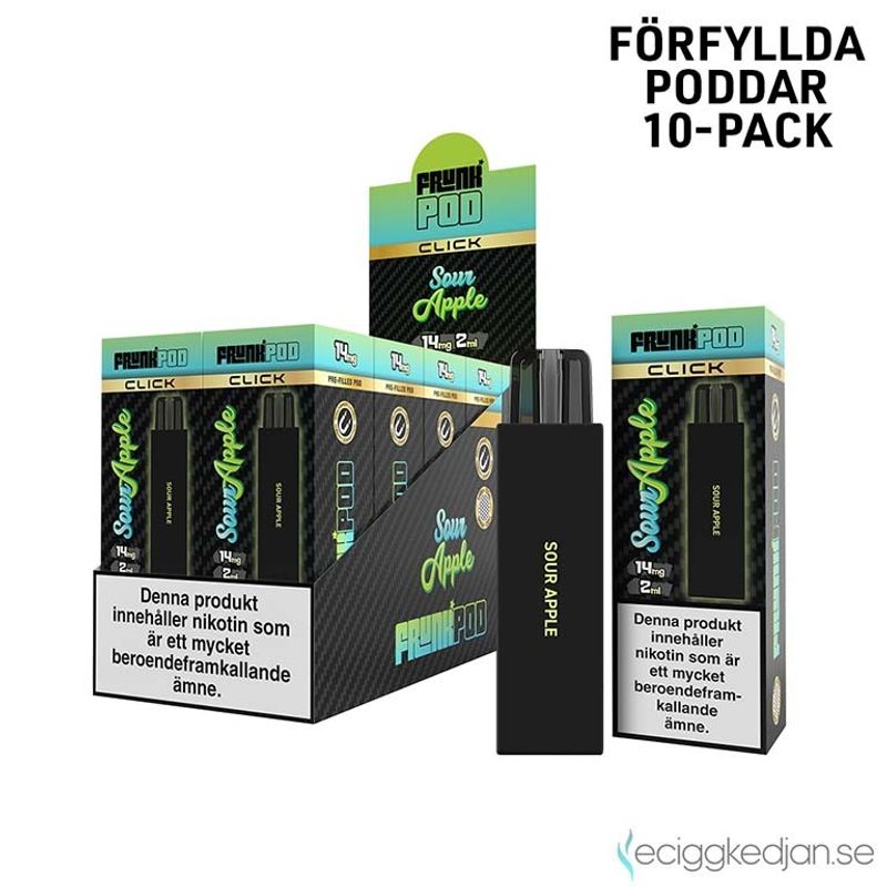 Pod Click | Frunk | Sour Apple | 10pack