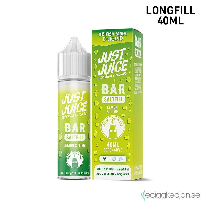 Just Juice Bar | Lemon Lime | 40ml Longfill