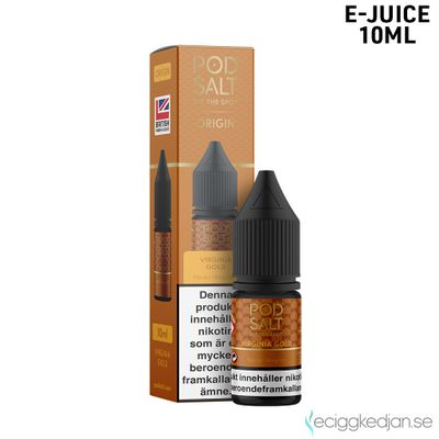 Pod Salt Origin | Virginia Gold | 10ml E-Juice