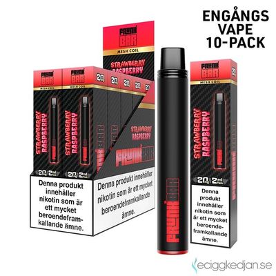 Frunk Bar | Strawberry Raspberry | Engångsvape | 10pack