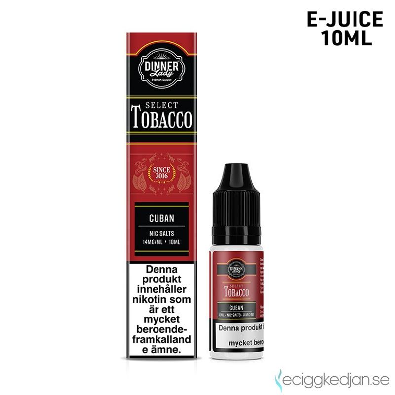 Dinner Bar Salts | Cuban Tobacco | 10ml E-Juice