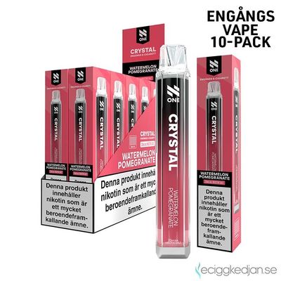 N One Crystal | Watermelon Pomegranate | Engångsvape | 10pack