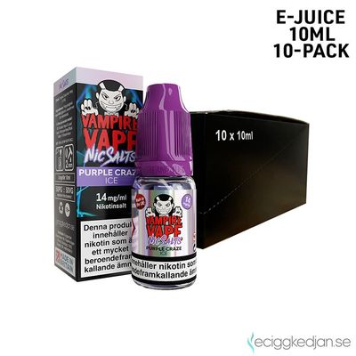 Vampire Vape | Purple Craze Ice | 10ml E-Juice | 10pack