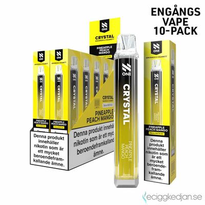 N One Crystal | Pineapple Peach Mango | Engångsvape | 10pack