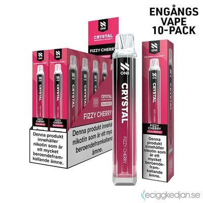 N One Crystal | Fizzy Cherry | Engångsvape | 10pack
