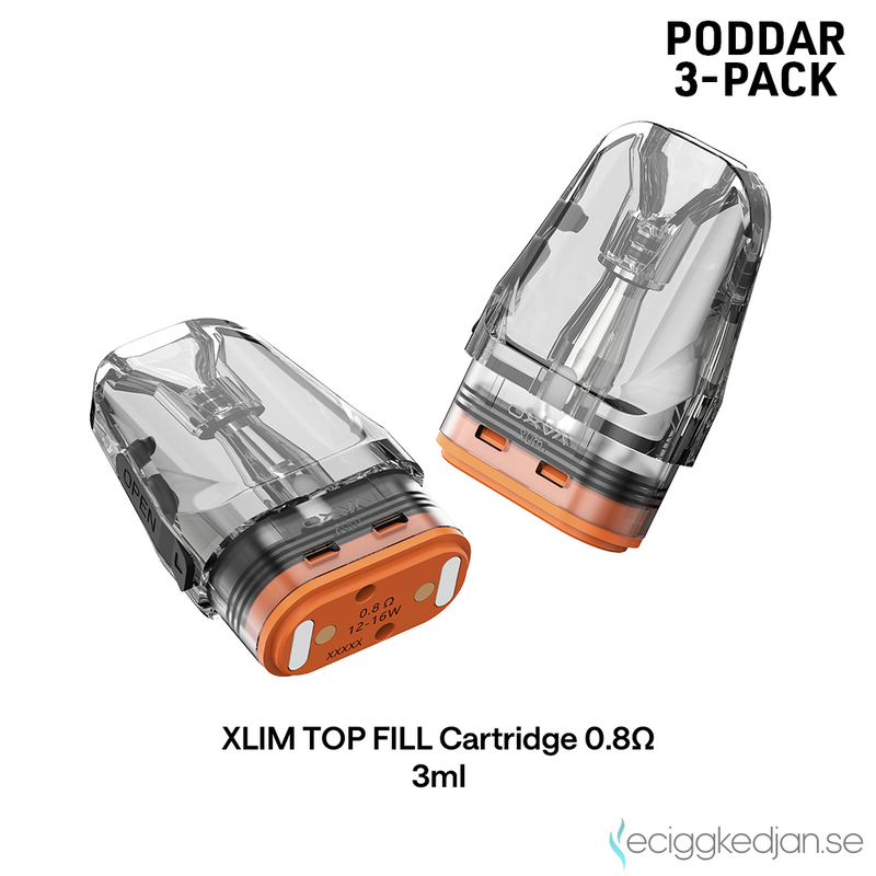 Oxva | Xlim Cartridge Top Fill 3ml | 3pack