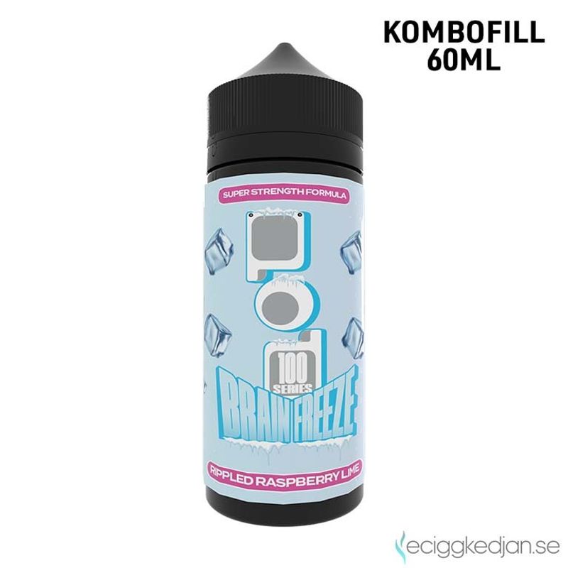 Pod 100 Brain Freeze | Rippled Raspberry Lime | 60ml Kombofill