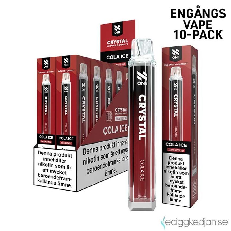 N One Crystal | Cola Ice | Engångsvape | 10pack