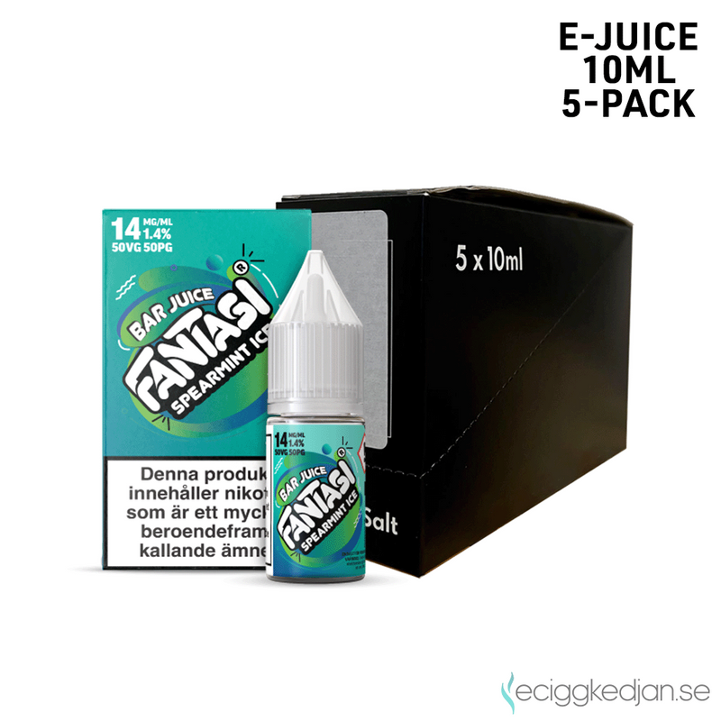Fantasi Bar Salt | Spearmint Ice | 10ml E-Juice | 5pack