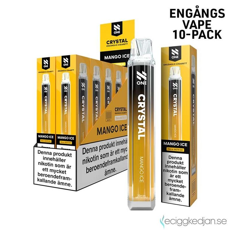 N One Crystal | Mango Ice | Engångsvape | 10pack