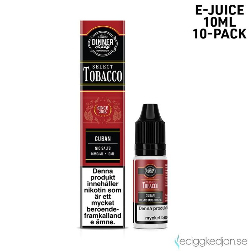 Dinner Bar Salts | Cuban Tobacco | 10ml E-Juice | 10pack