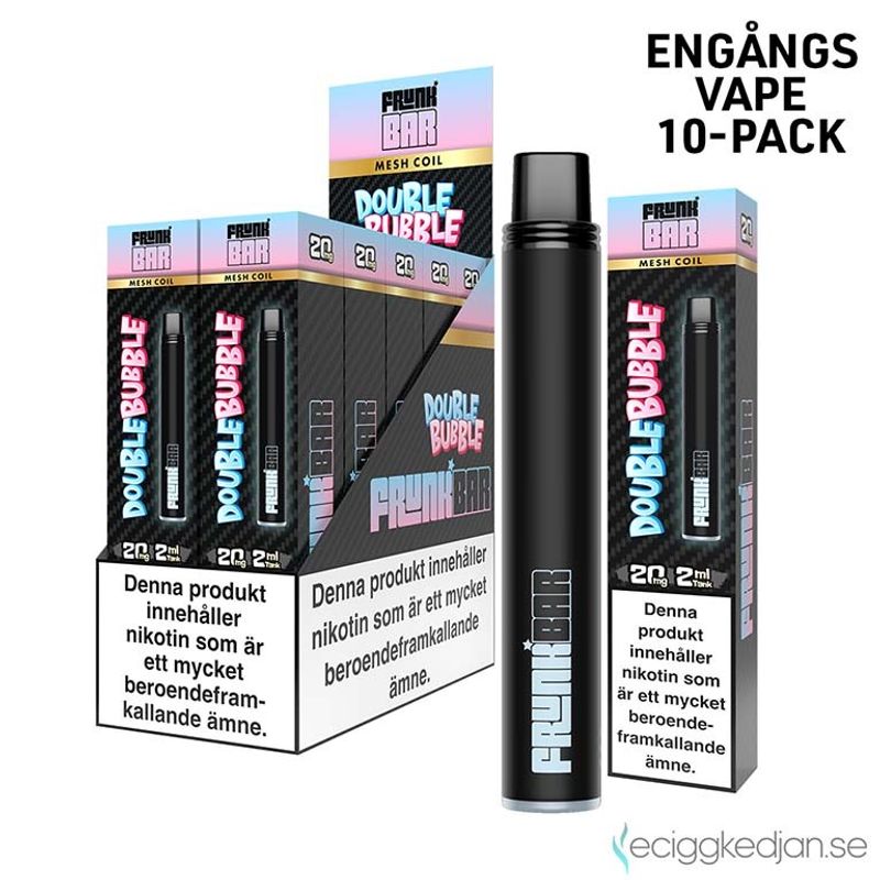 Frunk Bar | Double Bubble | Engångsvape | 10pack