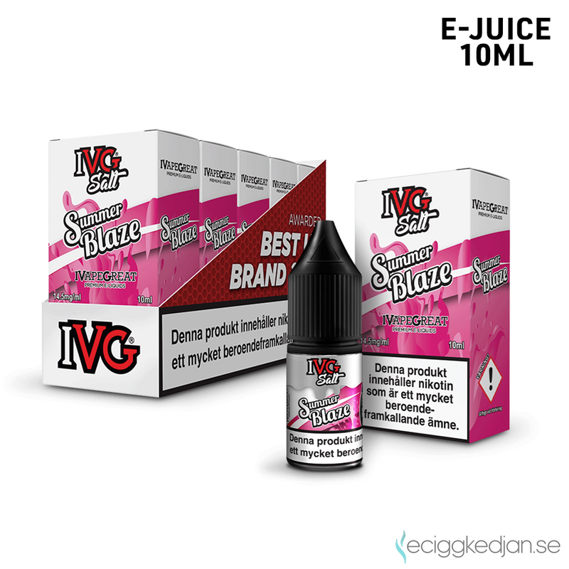 IVG Salts | Summer Blaze | 10ml E-Juice | 14,5mg Saltnikotin | 5pack