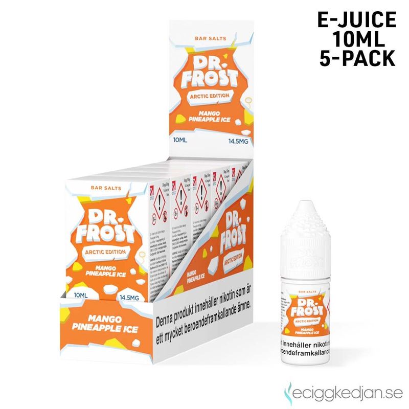 Dr Frost Arctic Edition Bar Salt | Mango Pineapple Ice | 10ml E-Juice | 14,5mg Saltnikotin | 5pack