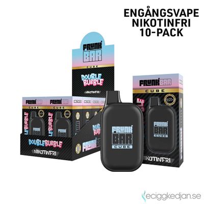 Frunk Bar Cube ZERO | Double Bubble | Nikotinfri Engångsvape | 10pack