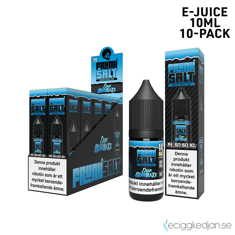 Frunk Salt | Sour Blue Razz | 10ml E-Juice | 10pack