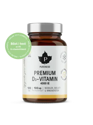 Premium D3-Vitamin 4000 IE - 120 kapslar