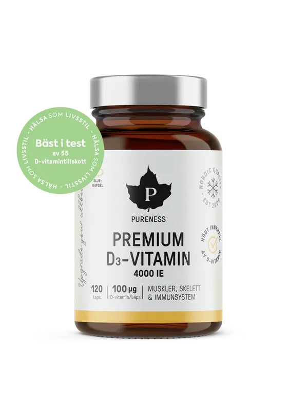 Premium D3-Vitamin 4000 IE - 120 kapslar