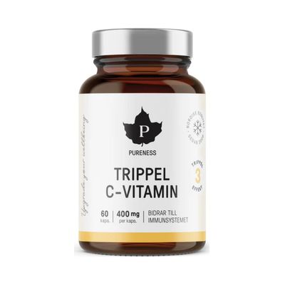 Pureness Trippel C-vitamin, 60 kapslar