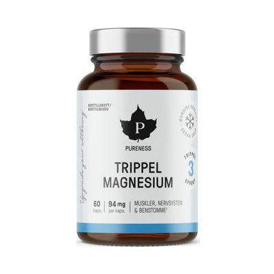 Pureness Trippel Magnesium, 60 kapslar