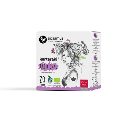 KARTERAKI® Traditionellt Kretensiskt Örtte, EKO, 20 Tepåsar