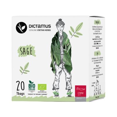 Kretensiskt salviate, ekologiskt, 20 tepåsar