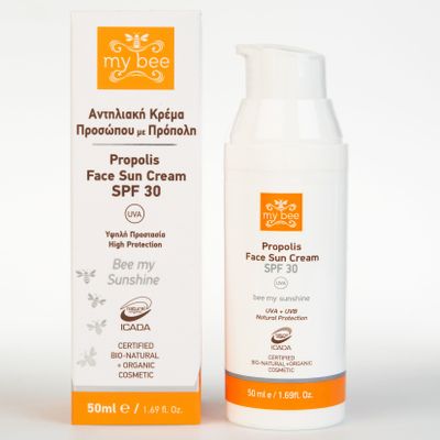 Sunscreen Face Cream med Propolis - 50 ml