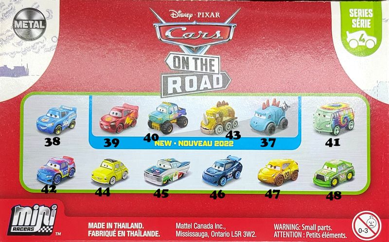 Mini racers Cars (olika bilar) 2022 - Disney Cars