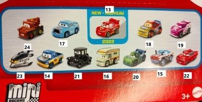 Mini racers Cars (olika bilar) 2022 - Disney Cars