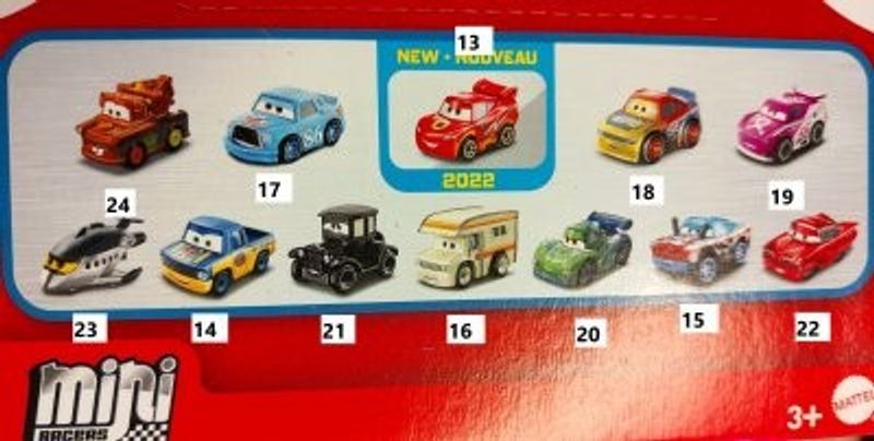 Mini racers Cars (olika bilar) 2022 - Disney Cars