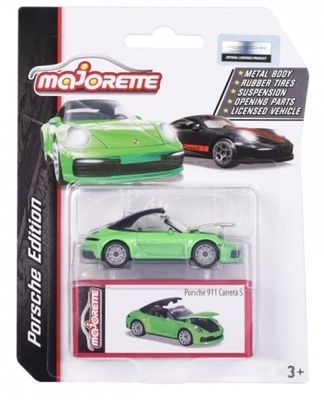 Porsche 911 Carrera S grön - Majorette 7,5 cm