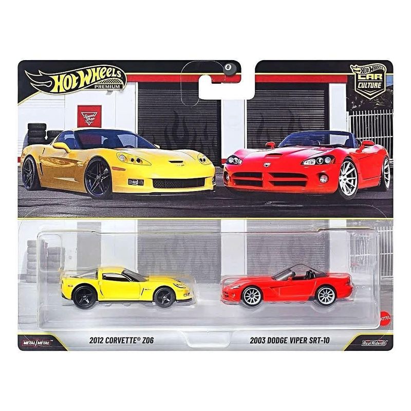 2-pack Chevrolet Corvette Z06, Dodge Viper SRT10 2003 - Hot Wheels 1:64