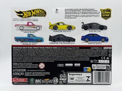 2-pack Datsun Sunny truck 1975 (B120), Nissan Hardbody 1993 (D21) - Hot Wheels 1:64