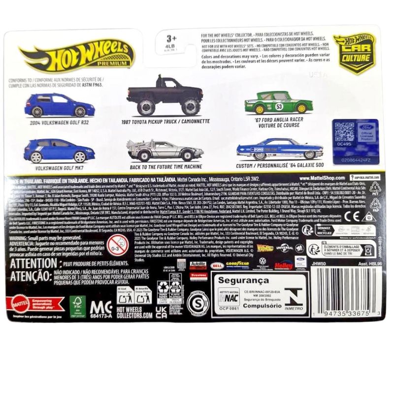 2-pack Ford Galaxie 500 1964 & Ford Anglia racer 1967 - Hot Wheels 1:64