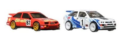 2-pack Ford Sierra Cosworth 1987, Ford Escort RS 1993 - Hot Wheels 1:64
