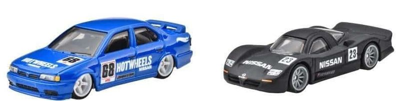 2-pack Nissan R390 GT1, Nissan Primera 1994 - Hot Wheels 1:64