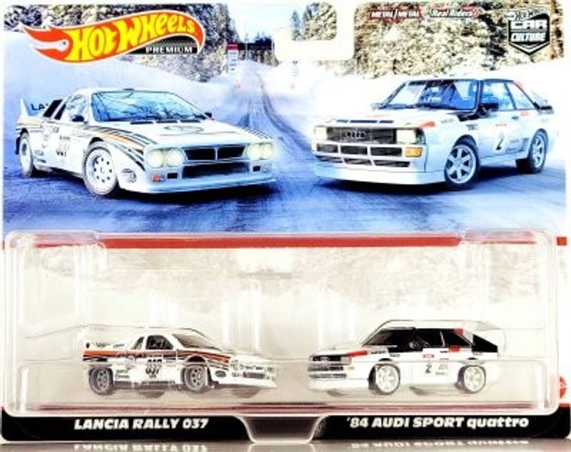 2-pack Lancia Rally & Audi Quattro Sport 1984 - Hot Wheels 1:64
