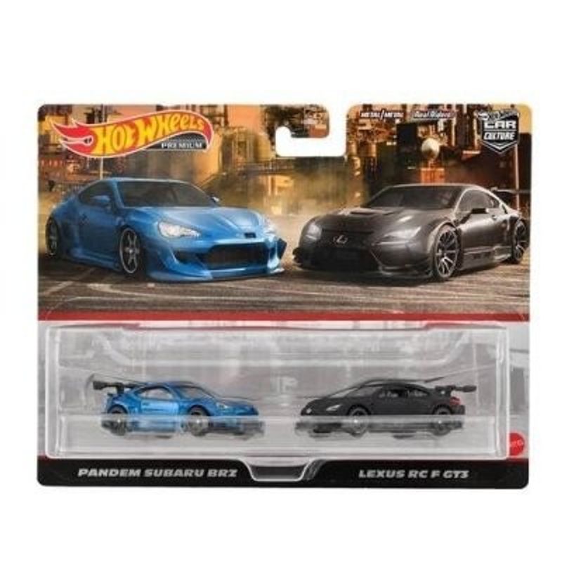 2-pack Subaru Pandem BRZ, Lexus RC F GT3 - Hot Wheels 1:64