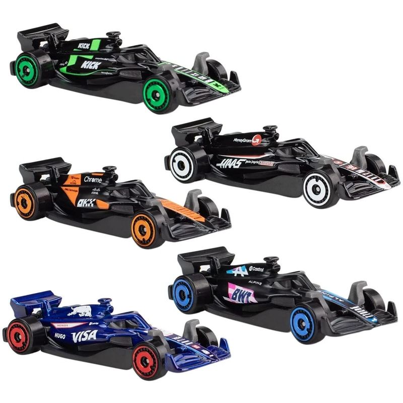 5-pack Team Formula 1- Hot Wheels 1:64