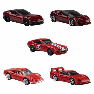 5-pack Ferrari - Hot Wheels 1:64