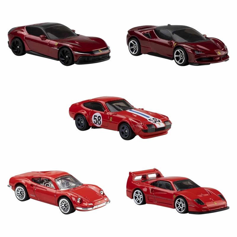 5-pack Ferrari - Hot Wheels 1:64