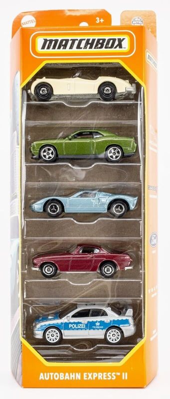 Matchbox Autobahn Express II 5-pack (Volvo P1800 mm) - Matchbox 1:64