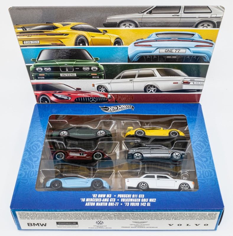 6-pack European Cars - Hot Wheels 1:64