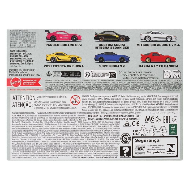 6-pack Japan Origins - Hot Wheels 1:64