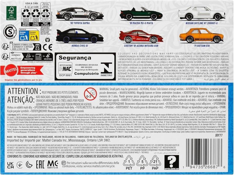 6-pack Streets of Japan - Hot Wheels 1:64